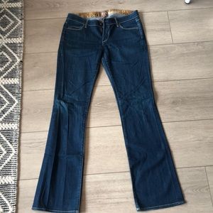 Rich & Skinny bootcut medium wash jeans - low rise premium denim